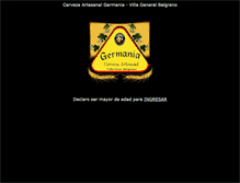 Tablet Screenshot of cervezagermania.com